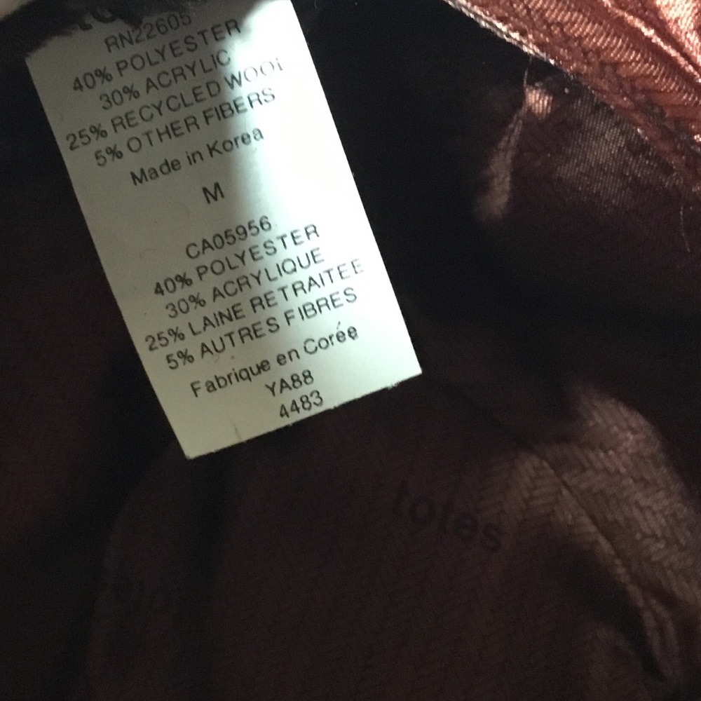 Totes Men’s Brown Wool Blend Hat Size M - Picture 4 of 6